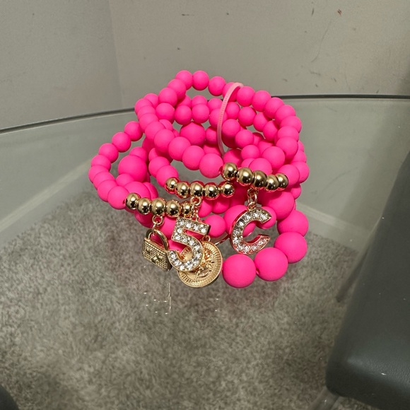 NATURAL STONE STRETCHY BEADED BRACELET - Picture 5 of 5